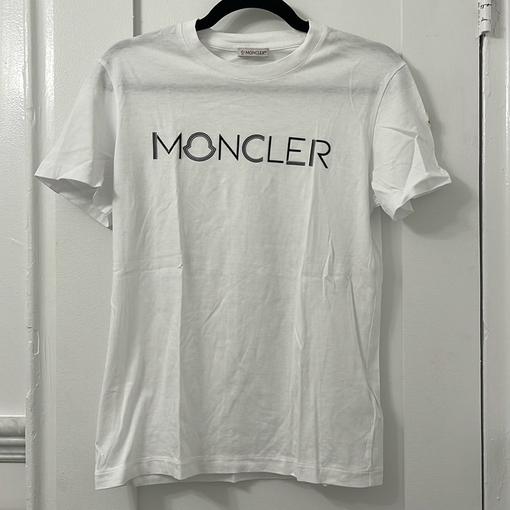 Moncler Logo White T Shirt